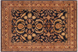 Bohemien Ziegler Bianca Blue Brown Hand-Knotted Wool Rug - 8'2'' x 9'11''