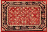 handmade Transitional Kafkaz Chobi Ziegler Red Black Hand Knotted RECTANGLE 100% WOOL area rug 9 x 12