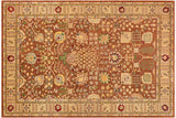 Oriental Ziegler Nola Brown Beige Hand-Knotted Wool Rug - 8'10'' x 11'10''