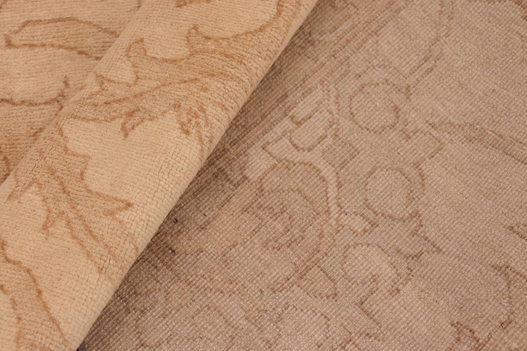 handmade Traditional Kafkaz Chobi Ziegler Beige Lt. Brown Hand Knotted RECTANGLE 100% WOOL area rug 8 x 10