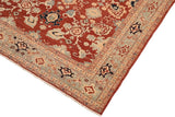 handmade Traditional Kafkaz Chobi Ziegler Rust Blue Hand Knotted RECTANGLE 100% WOOL area rug 8 x 10