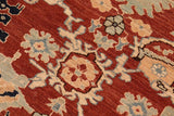 handmade Traditional Kafkaz Chobi Ziegler Rust Blue Hand Knotted RECTANGLE 100% WOOL area rug 8 x 10