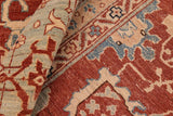 handmade Traditional Kafkaz Chobi Ziegler Rust Blue Hand Knotted RECTANGLE 100% WOOL area rug 8 x 10