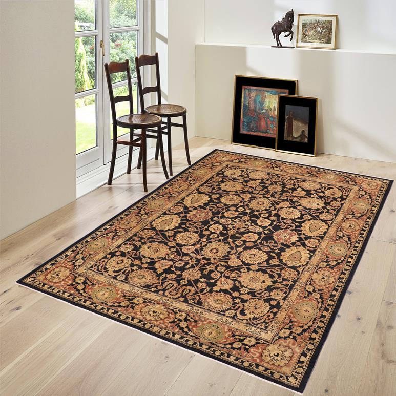 handmade Traditional Kafkaz Chobi Ziegler Blue Rust Hand Knotted RECTANGLE 100% WOOL area rug 8 x 11