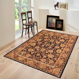 handmade Traditional Kafkaz Chobi Ziegler Blue Rust Hand Knotted RECTANGLE 100% WOOL area rug 8 x 11