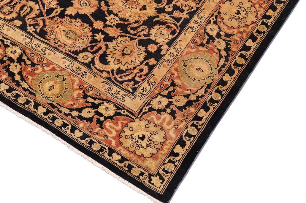 handmade Traditional Kafkaz Chobi Ziegler Blue Rust Hand Knotted RECTANGLE 100% WOOL area rug 8 x 11