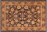 Oriental Ziegler Terrie Blue Rust Hand-Knotted Wool Rug - 8'5'' x 10'6''