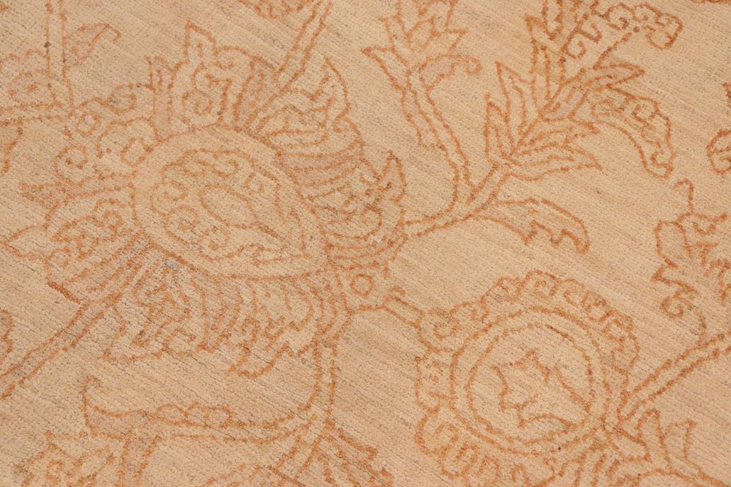 handmade Traditional Kafkaz Chobi Ziegler Beige Rust Hand Knotted RECTANGLE 100% WOOL area rug 8 x 11