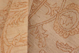 handmade Traditional Kafkaz Chobi Ziegler Beige Rust Hand Knotted RECTANGLE 100% WOOL area rug 8 x 11