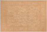 handmade Traditional Kafkaz Chobi Ziegler Beige Rust Hand Knotted RECTANGLE 100% WOOL area rug 8 x 11
