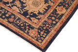 handmade Traditional Kafkaz Chobi Ziegler Blue Tan Hand Knotted RECTANGLE 100% WOOL area rug 8 x 10
