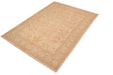 handmade Traditional Kafkaz Chobi Ziegler Tan Brown Hand Knotted RECTANGLE 100% WOOL area rug 8 x 11