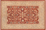 handmade Traditional Kafkaz Chobi Ziegler Rust Beige Hand Knotted RECTANGLE 100% WOOL area rug 8 x 9