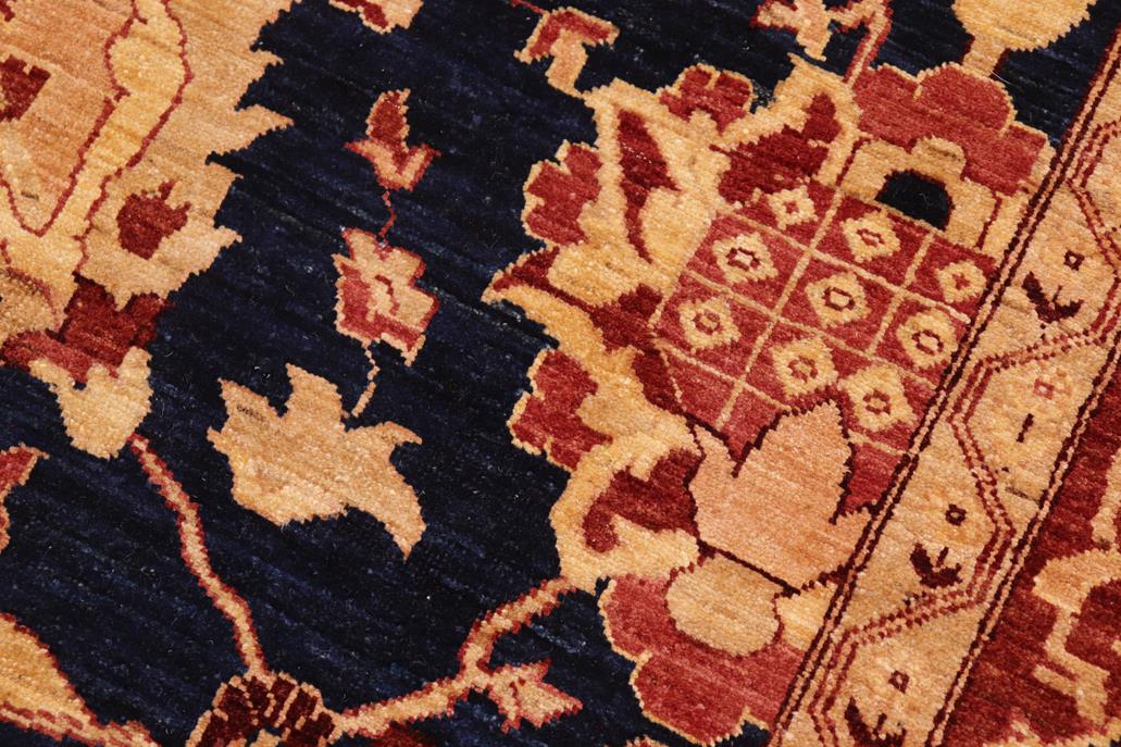 handmade Traditional Kafkaz Chobi Ziegler Blue Red Hand Knotted RECTANGLE 100% WOOL area rug 8 x 10