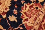 handmade Traditional Kafkaz Chobi Ziegler Blue Red Hand Knotted RECTANGLE 100% WOOL area rug 8 x 10