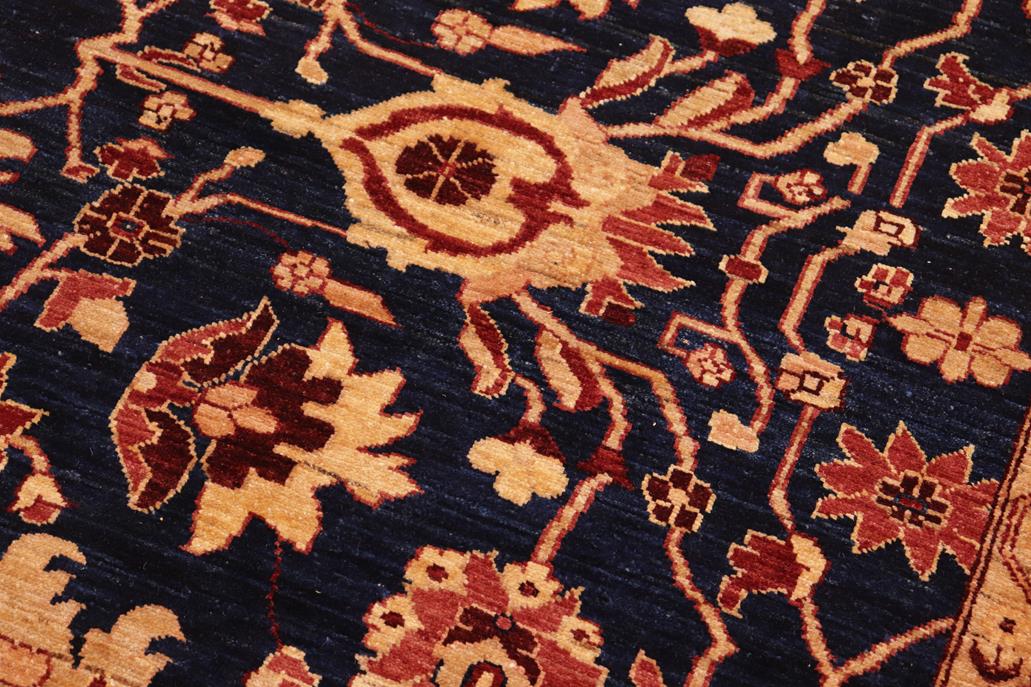 handmade Traditional Kafkaz Chobi Ziegler Blue Red Hand Knotted RECTANGLE 100% WOOL area rug 8 x 10