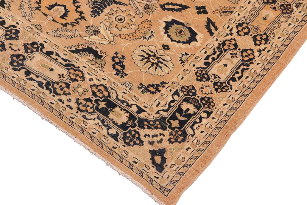handmade Traditional Kafkaz Chobi Ziegler Rose Blue Hand Knotted RECTANGLE 100% WOOL area rug 8 x 10