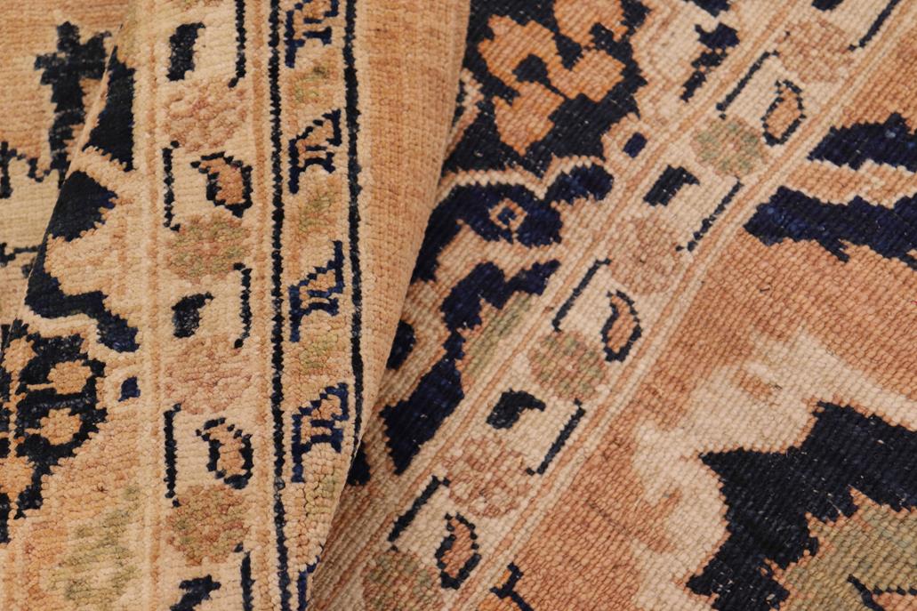 handmade Traditional Kafkaz Chobi Ziegler Rose Blue Hand Knotted RECTANGLE 100% WOOL area rug 8 x 10