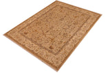 handmade Traditional Kafkaz Chobi Ziegler Taupe Tan Hand Knotted RECTANGLE 100% WOOL area rug 8 x 10