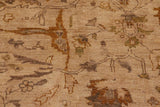 handmade Traditional Kafkaz Chobi Ziegler Taupe Tan Hand Knotted RECTANGLE 100% WOOL area rug 8 x 10