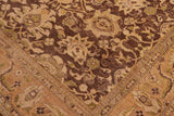 handmade Traditional Kafkaz Chobi Ziegler Brown Tan Hand Knotted RECTANGLE 100% WOOL area rug 8 x 10