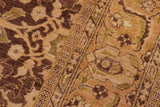 handmade Traditional Kafkaz Chobi Ziegler Brown Tan Hand Knotted RECTANGLE 100% WOOL area rug 8 x 10