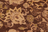 handmade Traditional Kafkaz Chobi Ziegler Brown Tan Hand Knotted RECTANGLE 100% WOOL area rug 8 x 10