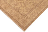 handmade Traditional Kafkaz Chobi Ziegler Tan Brown Hand Knotted RECTANGLE 100% WOOL area rug 8 x 10
