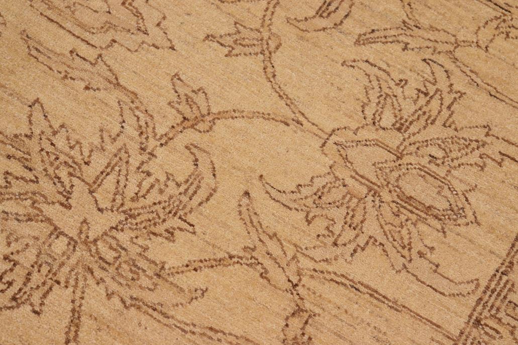 handmade Traditional Kafkaz Chobi Ziegler Tan Brown Hand Knotted RECTANGLE 100% WOOL area rug 8 x 10