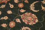 handmade Traditional Kafkaz Chobi Ziegler Green Beige Hand Knotted RECTANGLE 100% WOOL area rug 8 x 10