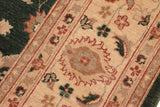handmade Traditional Kafkaz Chobi Ziegler Green Beige Hand Knotted RECTANGLE 100% WOOL area rug 8 x 10