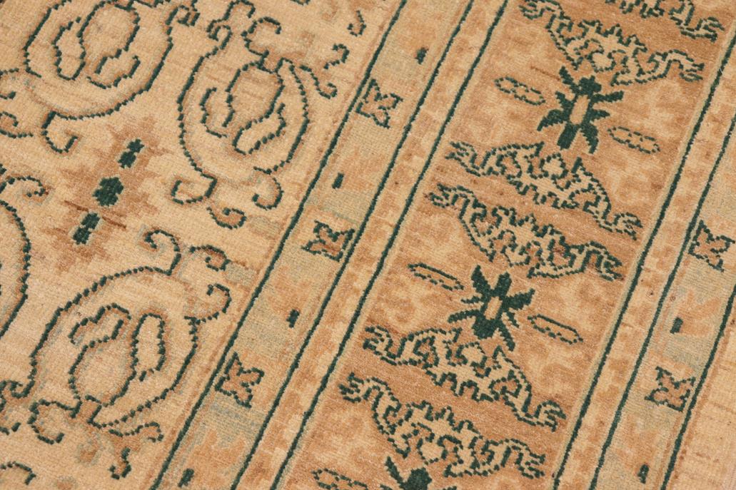 handmade Transitional Kafkaz Chobi Ziegler Beige Lt. Brown Hand Knotted RECTANGLE 100% WOOL area rug 8 x 10