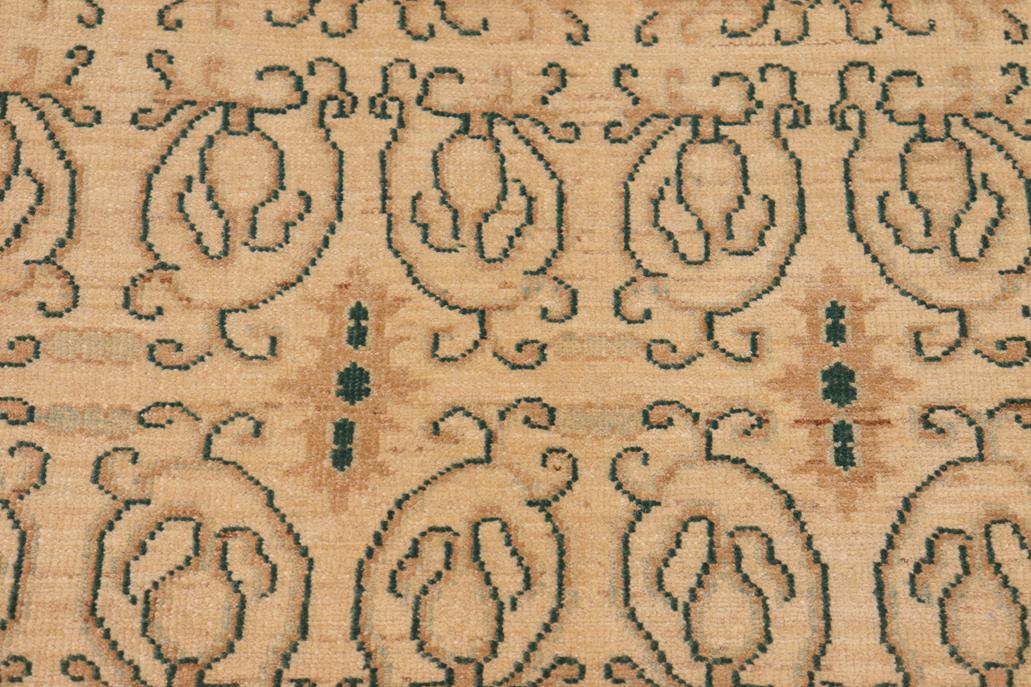 handmade Transitional Kafkaz Chobi Ziegler Beige Lt. Brown Hand Knotted RECTANGLE 100% WOOL area rug 8 x 10