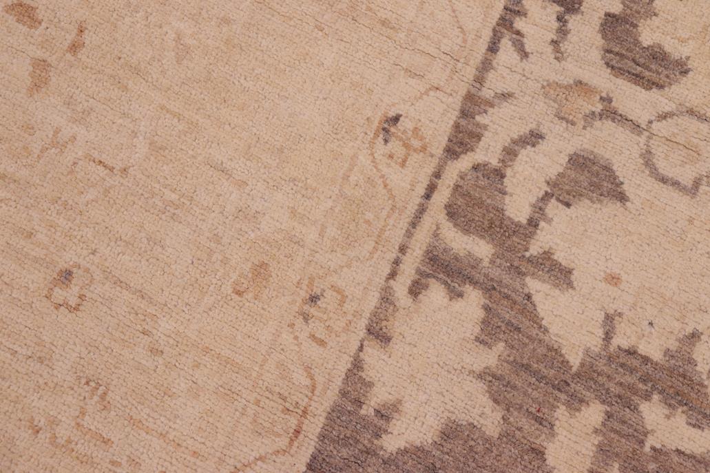 handmade Traditional Kafkaz Chobi Ziegler Tan Brown Hand Knotted RECTANGLE 100% WOOL area rug 8 x 10