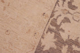 handmade Traditional Kafkaz Chobi Ziegler Tan Brown Hand Knotted RECTANGLE 100% WOOL area rug 8 x 10