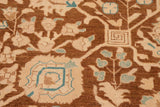 handmade Traditional Kafkaz Chobi Ziegler Brown Beige Hand Knotted RECTANGLE 100% WOOL area rug 8 x 10