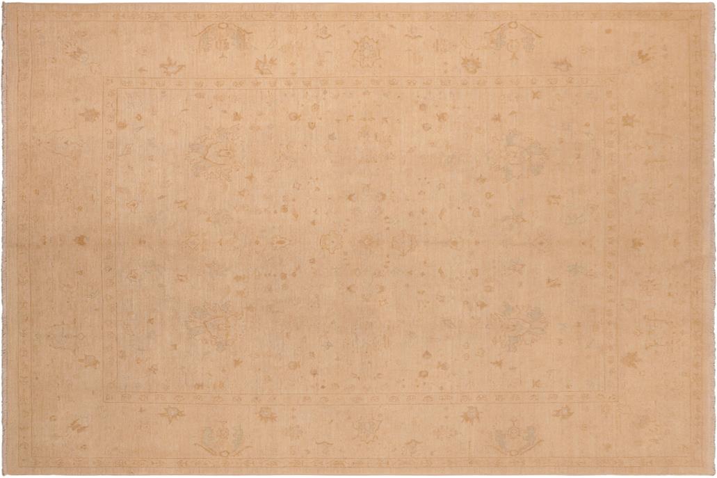 handmade Traditional Kafkaz Chobi Ziegler Beige Tan Hand Knotted RECTANGLE 100% WOOL area rug 8 x 10