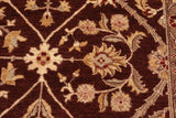 handmade Traditional Kafkaz Chobi Ziegler Brown Beige Hand Knotted RECTANGLE 100% WOOL area rug 8 x 11