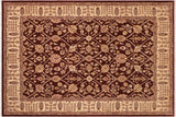 handmade Traditional Kafkaz Chobi Ziegler Brown Beige Hand Knotted RECTANGLE 100% WOOL area rug 8 x 11
