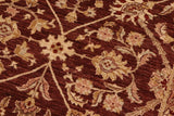 handmade Traditional Kafkaz Chobi Ziegler Brown Beige Hand Knotted RECTANGLE 100% WOOL area rug 8 x 11