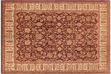 Classic Ziegler Harriett Brown Beige Hand-Knotted Wool Rug - 8'3'' x 10'8''