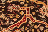 handmade Traditional Kafkaz Chobi Ziegler Brown Tan Hand Knotted RECTANGLE 100% WOOL area rug 8 x 10