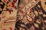 handmade Traditional Kafkaz Chobi Ziegler Brown Tan Hand Knotted RECTANGLE 100% WOOL area rug 8 x 10