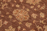 handmade Traditional Kafkaz Chobi Ziegler Brown Gold Hand Knotted RECTANGLE 100% WOOL area rug 8 x 10