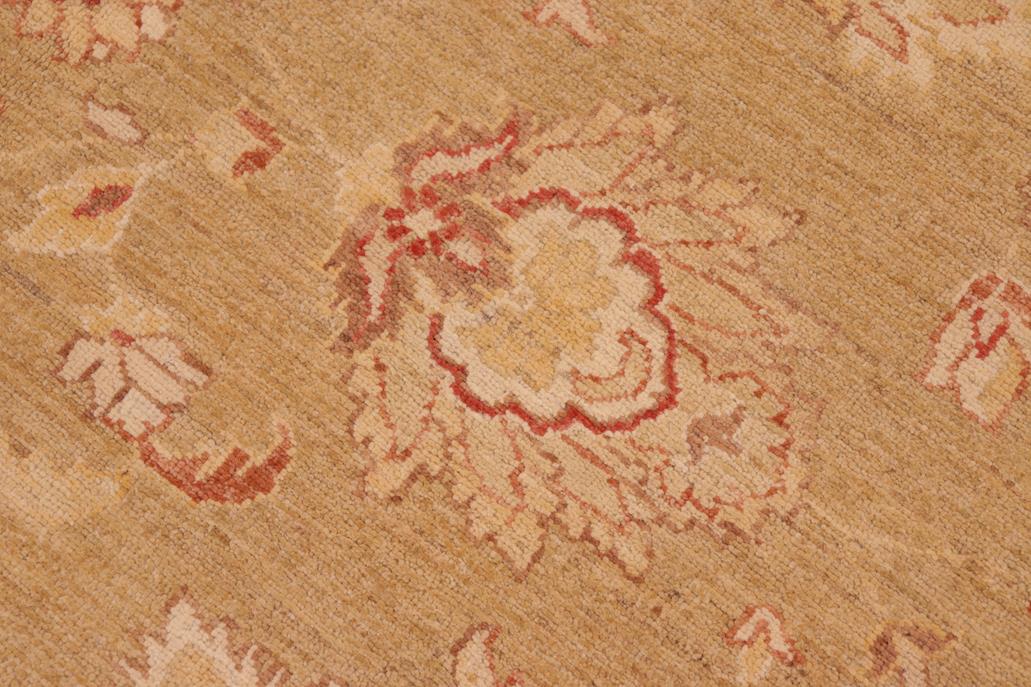 handmade Traditional Kafkaz Chobi Ziegler Green Rust Hand Knotted RECTANGLE 100% WOOL area rug 8 x 10