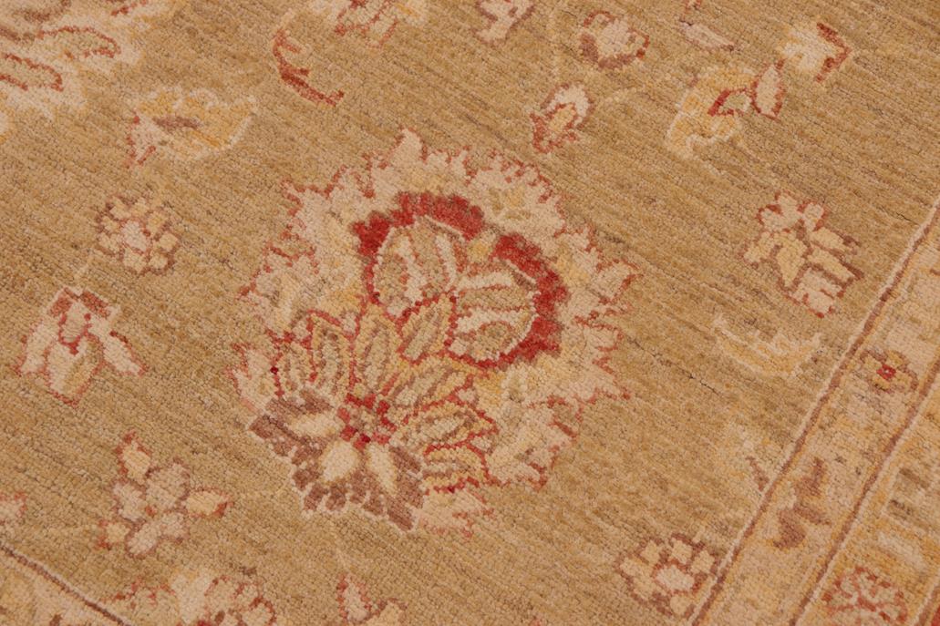 handmade Traditional Kafkaz Chobi Ziegler Green Rust Hand Knotted RECTANGLE 100% WOOL area rug 8 x 10