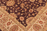 handmade Traditional Kafkaz Chobi Ziegler Purple Beige Hand Knotted RECTANGLE 100% WOOL area rug 8 x 11