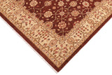 handmade Traditional Kafkaz Chobi Ziegler Brown Beige Hand Knotted RECTANGLE 100% WOOL area rug 8 x 10