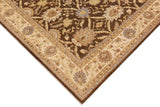 handmade Traditional Kafkaz Chobi Ziegler Brown Beige Hand Knotted RECTANGLE 100% WOOL area rug 8 x 10