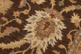 handmade Traditional Kafkaz Chobi Ziegler Brown Beige Hand Knotted RECTANGLE 100% WOOL area rug 8 x 10